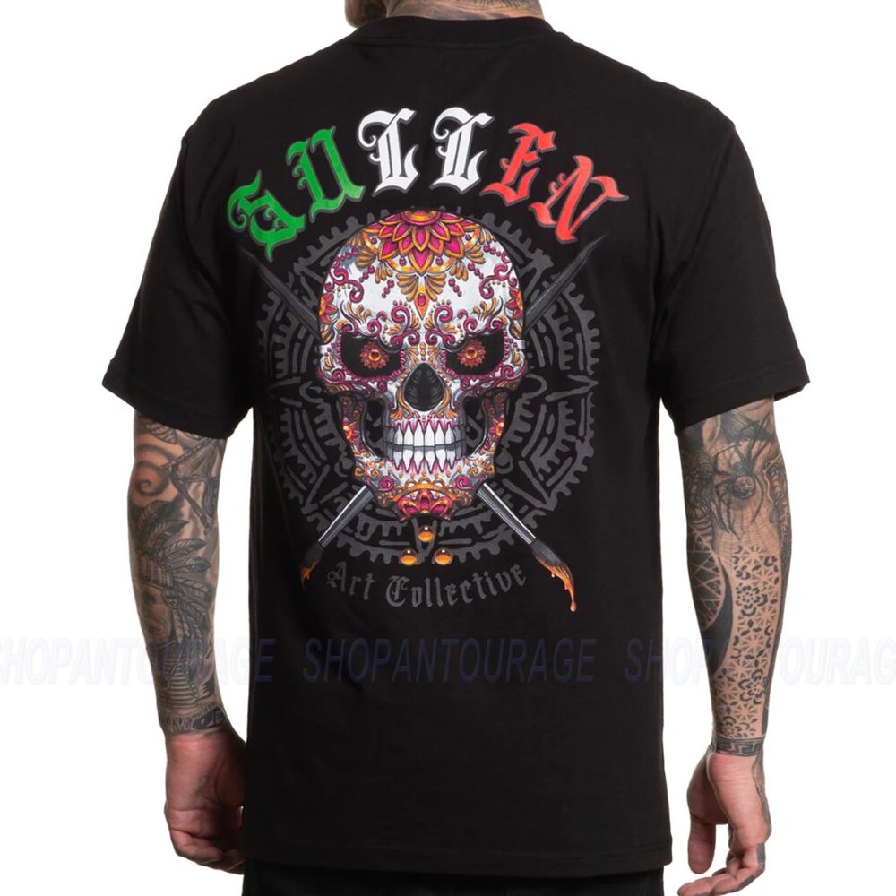 Sullen Art Collective Sugar Skull Standard Fit SCM6320 Short Sleeve Men`s T-shir